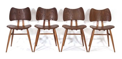 Lot 336 - A set of four Ercol Model 401 'Butterfly'...