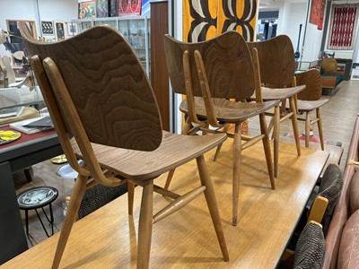Lot 336 - A set of four Ercol Model 401 'Butterfly'...