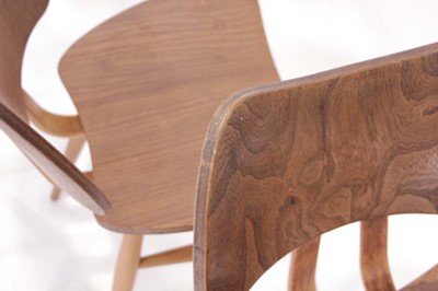 Lot 72 - A set of four Ercol Model 401 'Butterfly'...