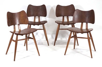 Lot 337 - A set of four Ercol Model 401 'Butterfly'...