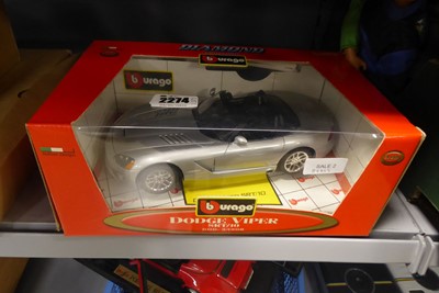 Lot 2274 - Boxed diecast Dodge Viper SRT/10 from Burago