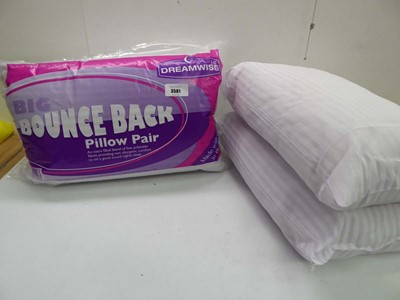 Lot 3581 - 4 Dreamwise Bounce back pillows
