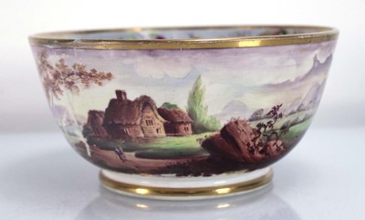Lot 219 - An early 19th century bowl externally...