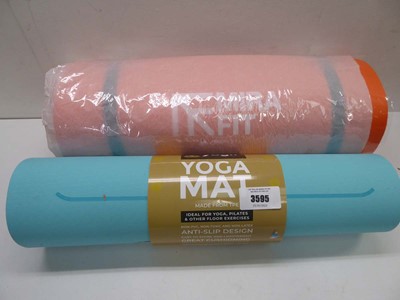 Lot 3595 - Mira Fit exercise mat and Yoggi yoga mat