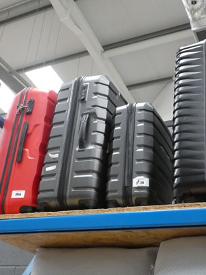 Lot 3248 - 2 piece hard shelled Samsonite suitcase