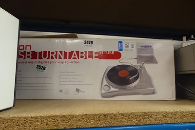 Lot 2476 - Boxed Ion USB turntable
