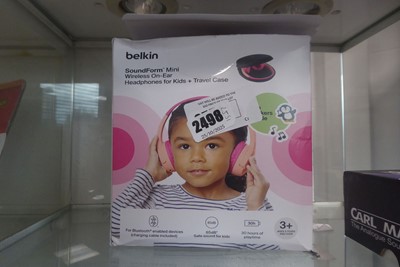 Lot 2498 - Boxed pair of Belkin on ear headphones for kids