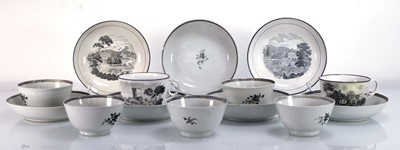 Lot 239 - A group of 18th century and later tea bowls,...