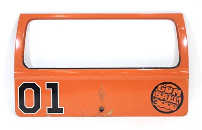 Lot 366 - A Volkswagen VW camper door panel painted in...