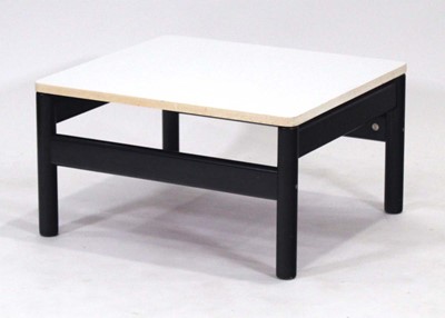 Lot 371 - A 1980/90's occasional table, the white...