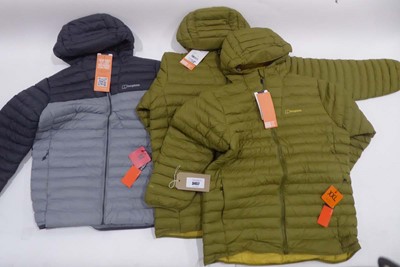 Lot 3457 - x3 Berghaus coats x1 medium x2 XX-large