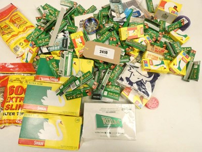 Lot 2410 - Quantity of cigarette rolling papers, filters,...