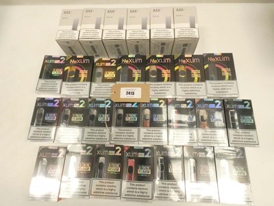 Lot 2413 - 5x packs of Juul 2 vape devices and 22x Oxva...