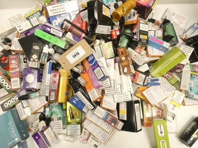 Lot 2415 - Quantity of mixed vape liquid flavours / salts...