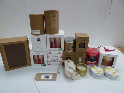 Lot 3623 - Selection of scented candles including Ffern,...