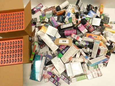 Lot 2418 - Quantity of mixed vape liquid flavours / salts...
