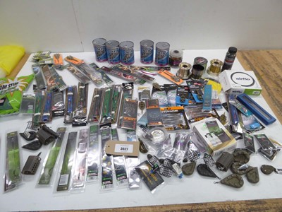 Lot 3627 - Fishing accessories including hooks, line,...