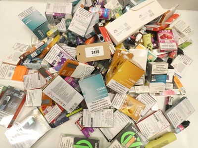 Lot 2420 - Quantity of mixed vape liquid flavours / salts...