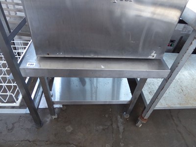 Lot 199 - 64cm stainless steel low level stand