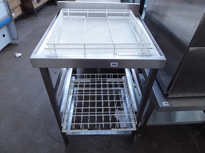 Lot 200 - 60cm draining board section with space for...