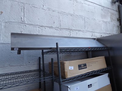 Lot 209 - 120cm stainless steel wall mount shelf with...