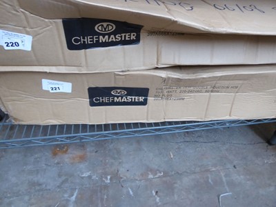 Lot 221 - Chef Master double induction hob, boxed