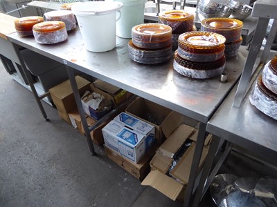 Lot 453 - 180cm stainless steel preparation table