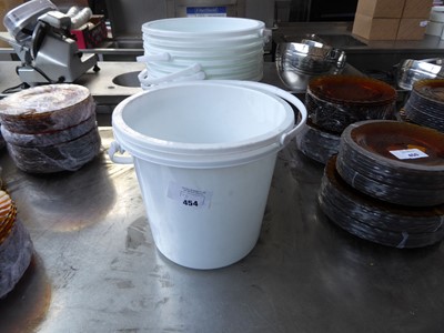 Lot 454 - Stack of approx. 8 plastic buckets