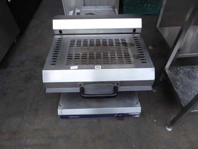 Lot 475 - 60cm gas Bonnet rise and fall salamander type...