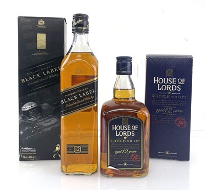 Lot 24 - 2 bottles of Scotch Whisky, 1x House of Lords...