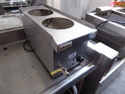 Lot 479 - 2 pot wet well bain marie