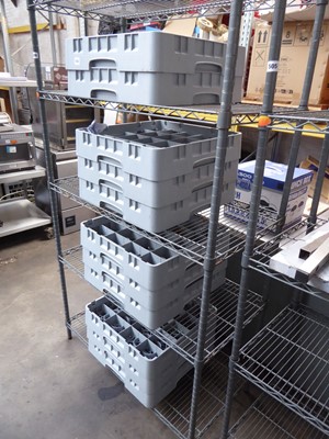 Lot 504 - 11 Cambro dishwasher/glassware trays