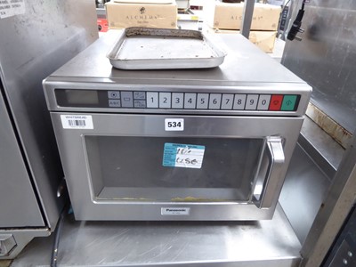 Lot 534 - 32cm Panasonic NE1853 microwave oven