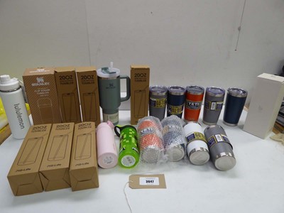 Lot 3647 - Lululemon, Stanley, Yeti and other water...
