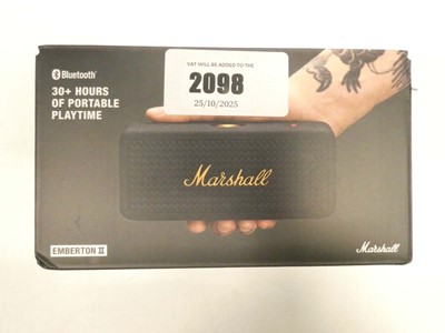 Lot 2098 - Marshall Emberton II wireless speaker
