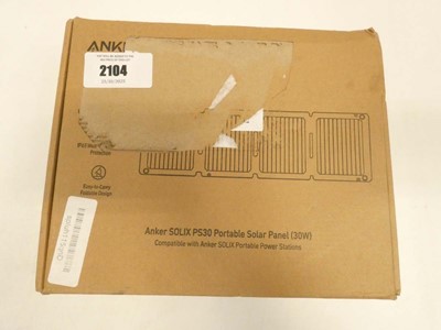 Lot 2104 - Anker SOLIX PS30 portable solar panel (30W)