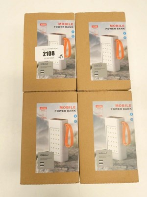 Lot 2108 - 4x portable power banks