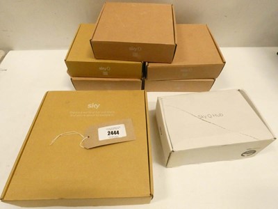 Lot 2444 - 5x Sky Stream Pucks, Sky Q Hub and Sky router