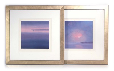 Lot 432 - Lawrence Coulson (b. 1962), 'Dusk Waters',...