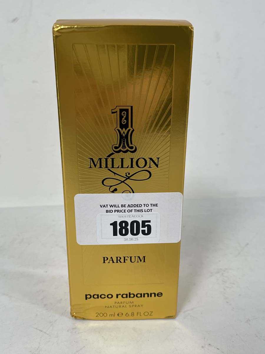 Lot Paco Rabanne 1 million parfum 200ml