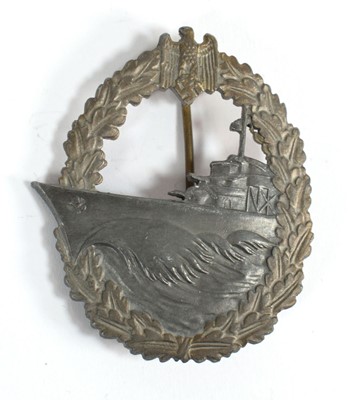 Lot 126 - A Second World War Kriegsmarine Destroyer cap...