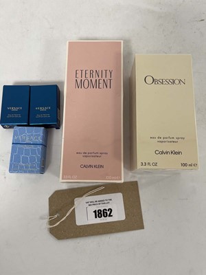 Lot 2x Calvin Klein perfumes plus 3x mini 5ml...
