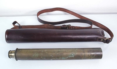 Lot 137 - A Gilbert & Sons of London 'Improved' brass...