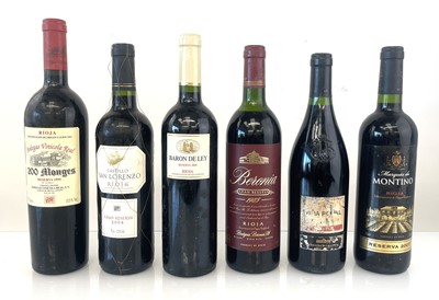 Lot 360 - 6 bottles of Rioja, 1x 1995 Bodegas Vinicola...