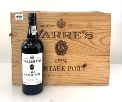 Lot 252 - A part own wooden case of 6 bottles of 1994...