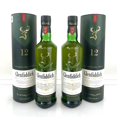 Lot 39 - 2 bottles of Glenfiddich 12 year old Our...