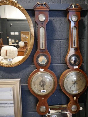 Lot 1189 - Edwardian mahogany cased baromter by B.D.G....