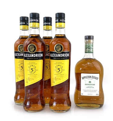 Lot 41 - 5 bottles, 1x Appleton Estate Signature...