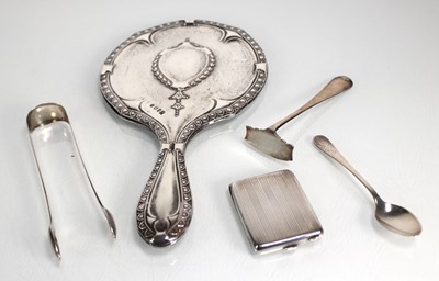 Lot 396 - A mixed group of silver comprising a hand...