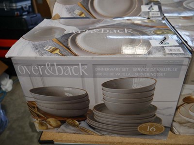 Lot 1319 - Boxed Over & Back plate and bowl set